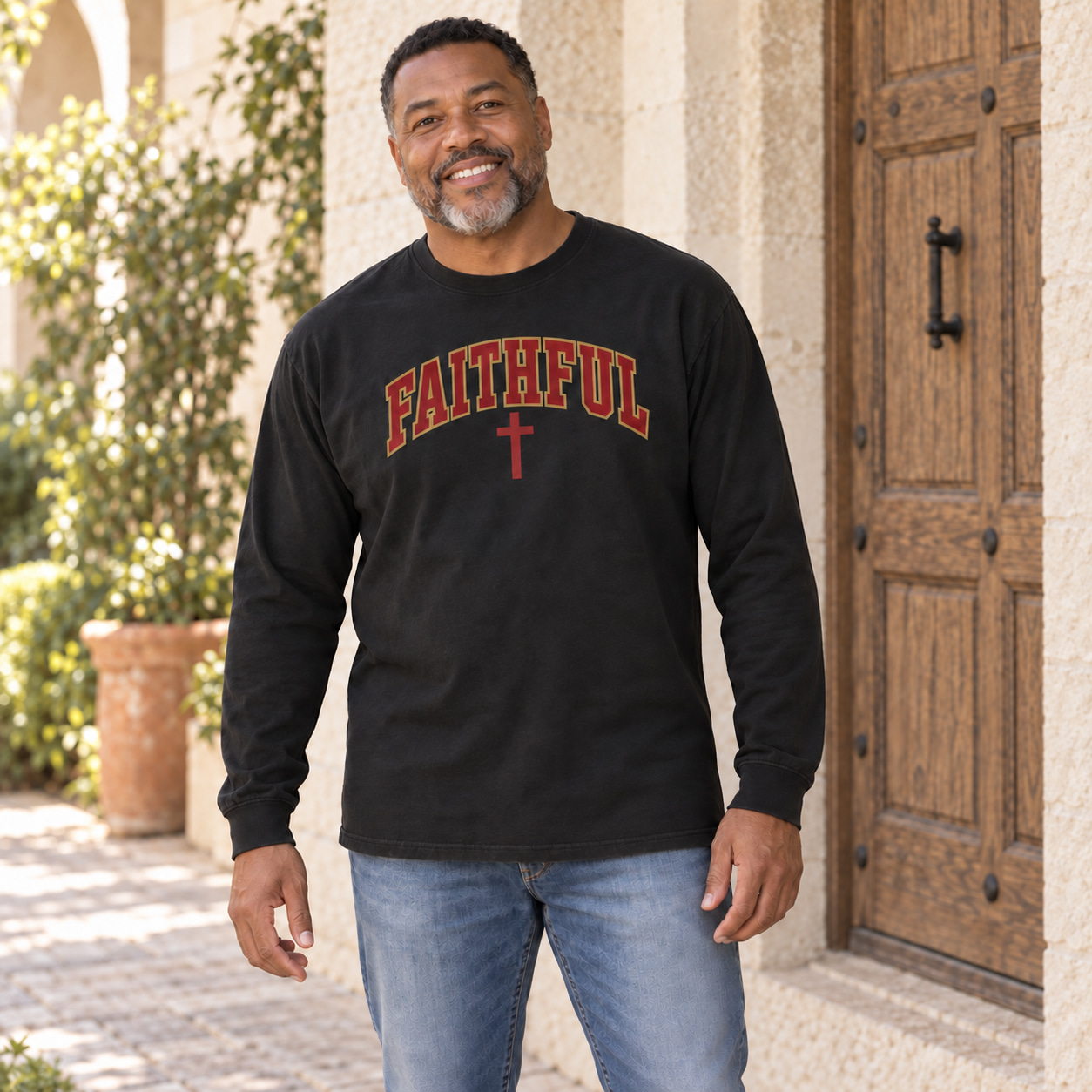 Faithful Varsity Long-Sleeve T-Shirt