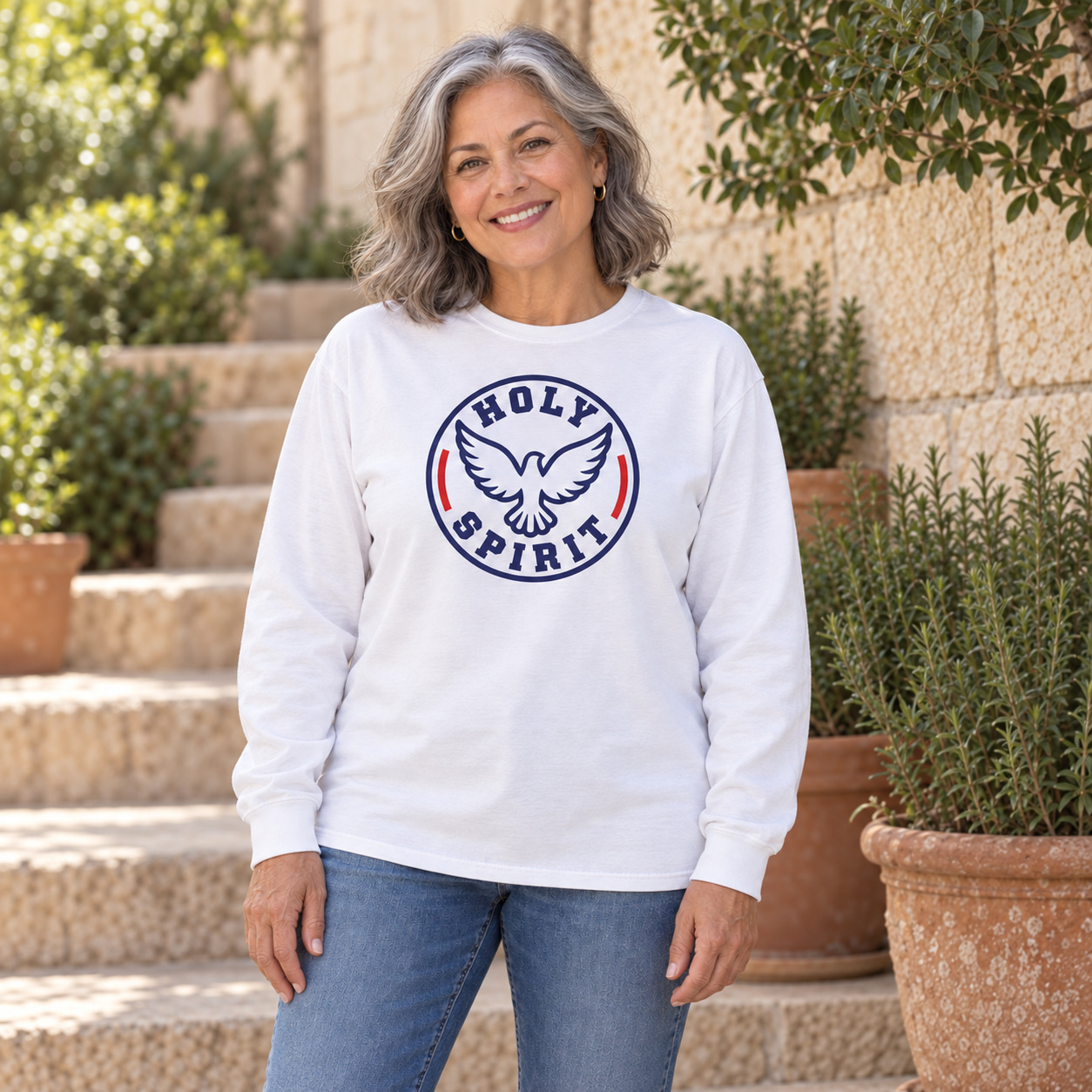 Holy Spirit Dove Long-Sleeve T-Shirt