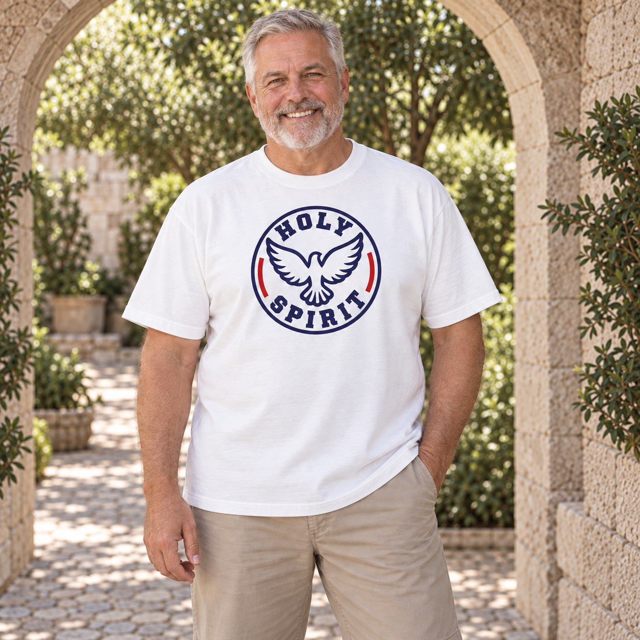 Holy Spirit Dove Heavyweight T-Shirt