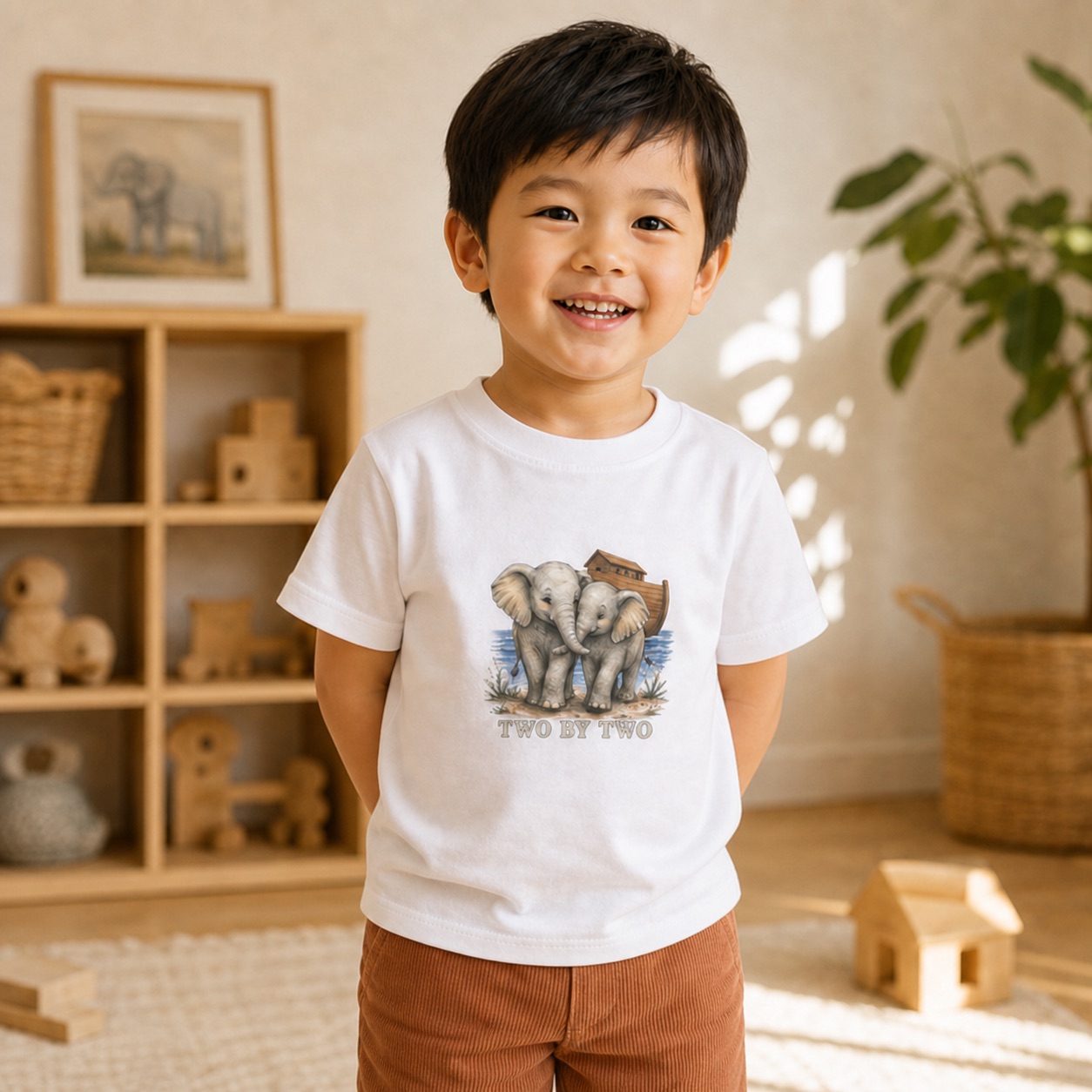 Two by Two Elephants Tee