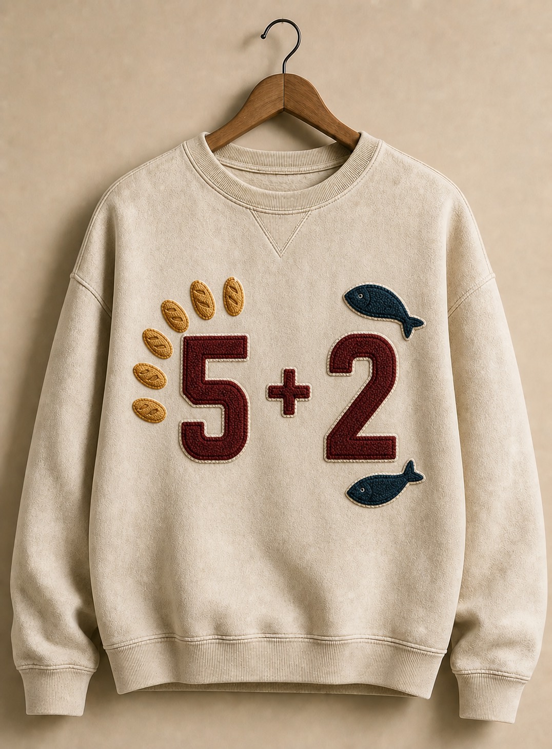 Five Plus Two Embroidered Sweatshirt