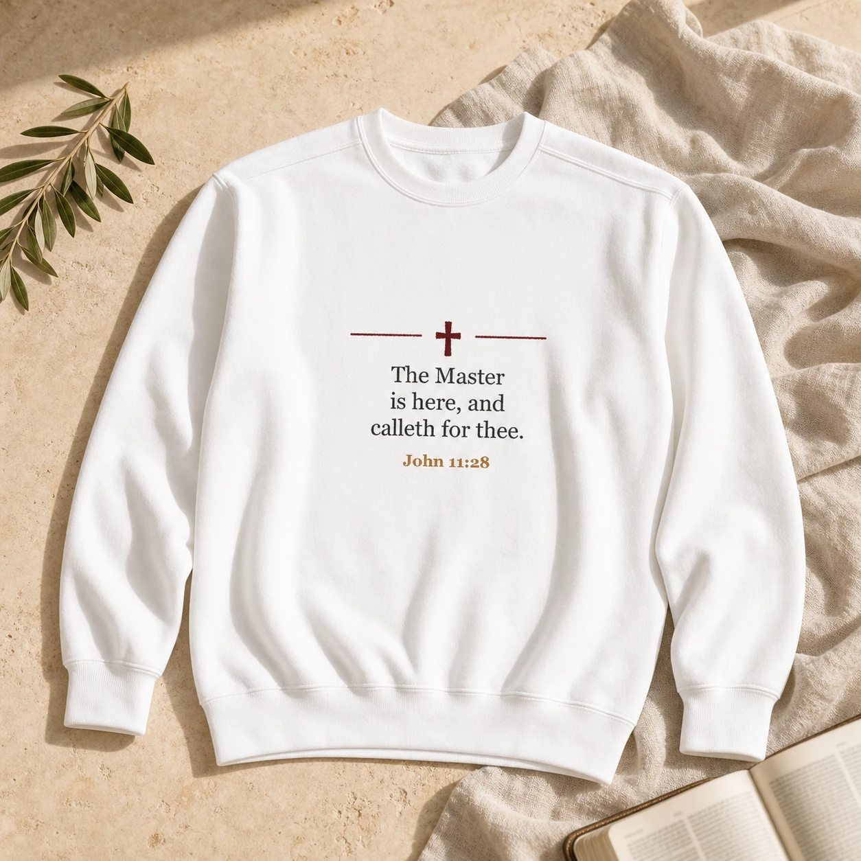 The Master Is Here Crewneck